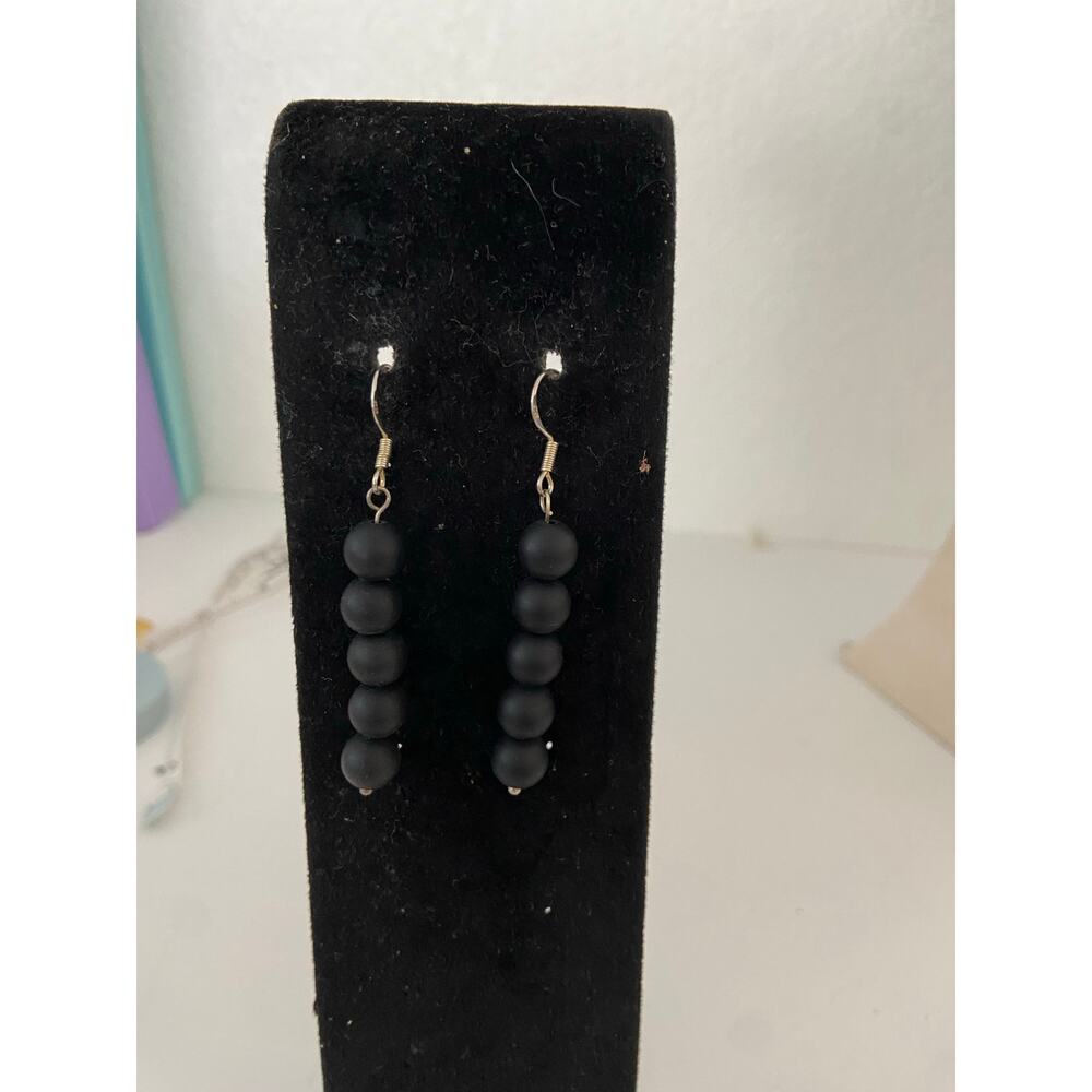 Onyx earrings
